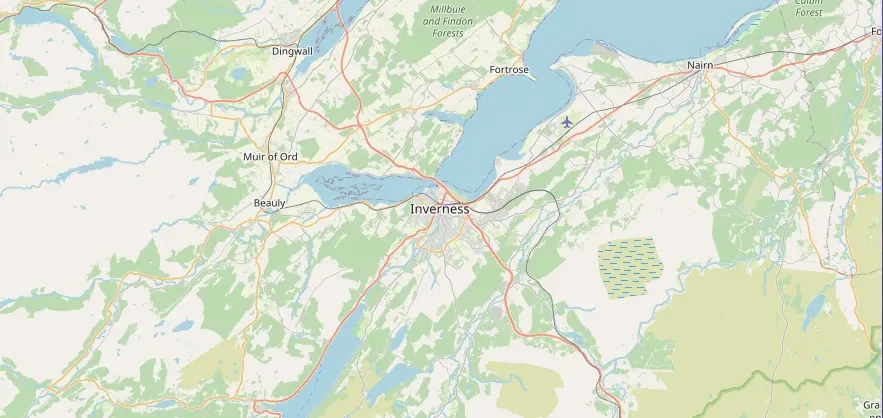 Map of the Inverness area we cover